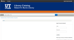 Desktop Screenshot of catalog.uttyler.edu