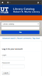 Mobile Screenshot of catalog.uttyler.edu