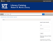 Tablet Screenshot of catalog.uttyler.edu